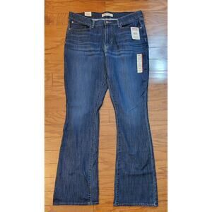 Levi Signature Jeans Womens 16L Long Blue Mid Rise Bootcut Denim Pants 33x34